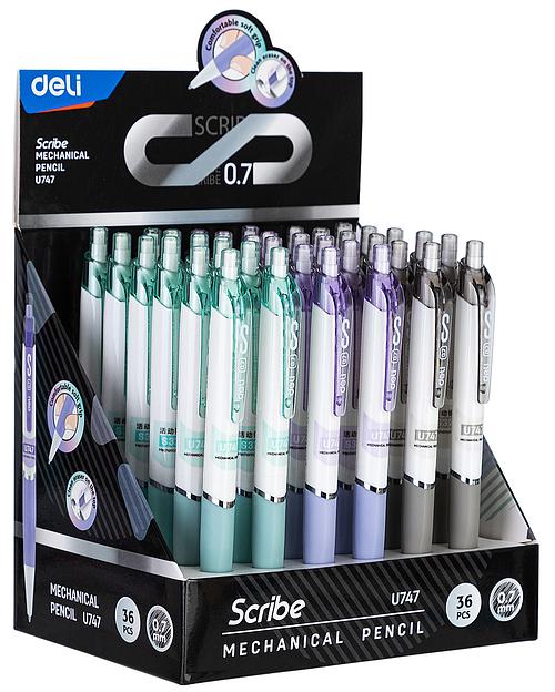 Карандаш мех. Deli EU747 0.7мм пластик фото 5