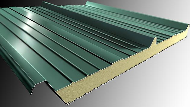 Кровельная сэндвич-панель ППС 100мм опт фото 1