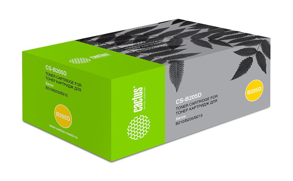 Картридж лазерный Cactus CS-B205D 106R04349 черный (6000стр.) для Xerox B205/210/215 фото 1