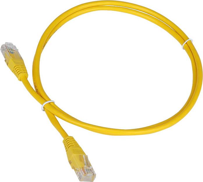 Патч-корд Lanmaster TWT-45-45-1.0-YL UTP вилка RJ-45-вилка RJ-45 кат.5е 1м желтый ПВХ (уп.:1шт) фото 1