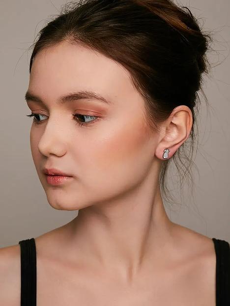 Серьги-гвоздики Caromic «Кролик» ОПТ фото 4