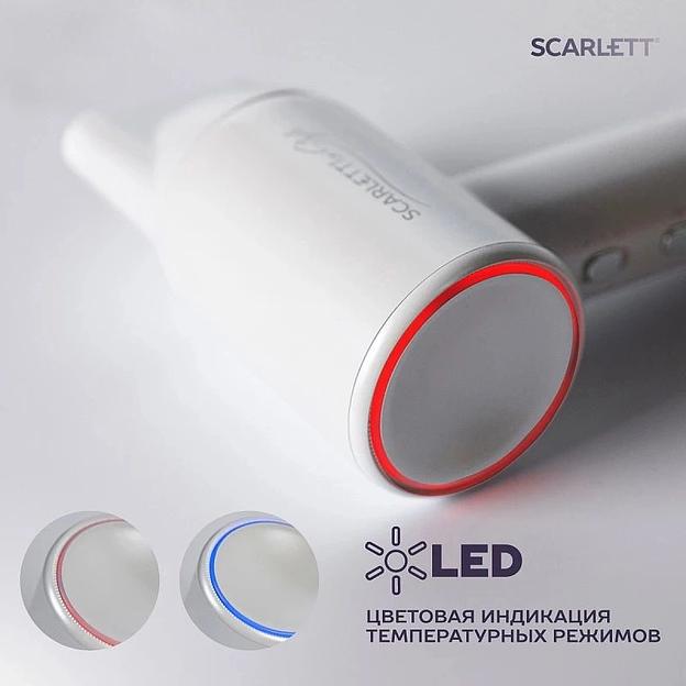 Фен Scarlett SC-HD70I42 1600Вт белый фото 5