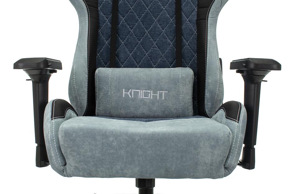 Кресло игровое Бюрократ VIKING 7 KNIGHT Fabric синий текстиль/эко.кожа с подголов. крестовина металл фото 6