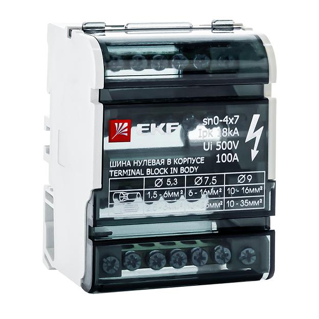 EKF sn0-4x7 Шина нулевая в корпусе (4х7) EKF PROxima фото 1