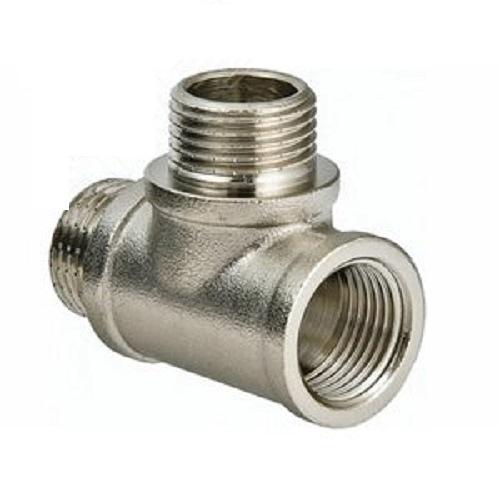 Тройник ВНН 3/4'х3/4'х3/4' переходной, никелированный фото 1