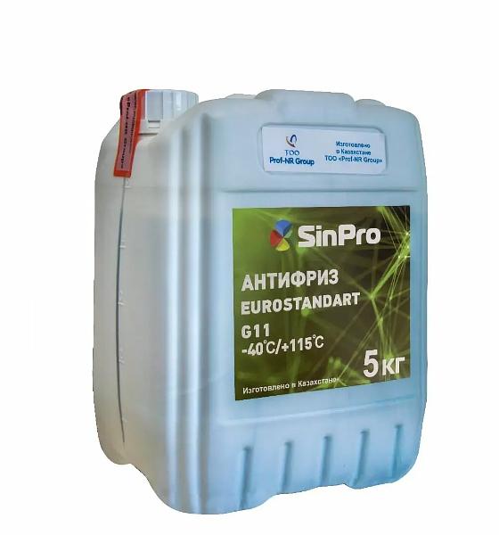 Антифриз зелёный «SinPro» EuroStandart G11  (-40/+115 °C), 5 кг ОПТ фото 1