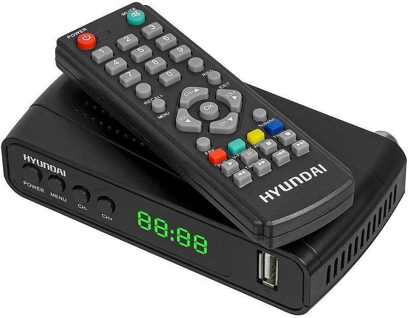 Ресивер DVB-T2 Hyundai H-DVB520 + WiFi-адаптер черный фото 9
