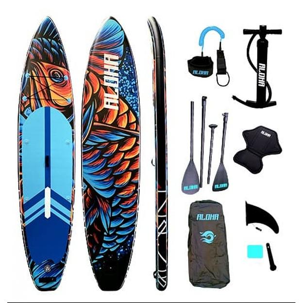 Надувная sup-доска Aloha 384x84x15 см (сап-каяк 2в1) фото 3