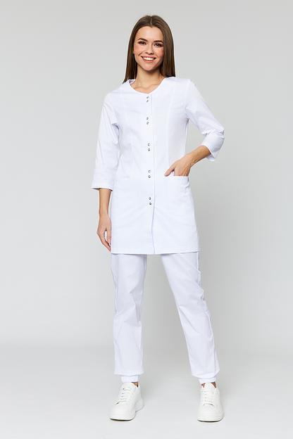 Doctor Big / Блузон медицинский женский (Ultra, рукав 3/4, на кнопках) арт. 3-66-24-3 фото 5