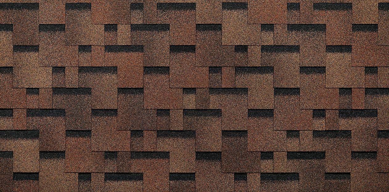 Гибкая черепица Döcke PIE Eurasia «Лабиринт» светло-коричневый опт фото 1