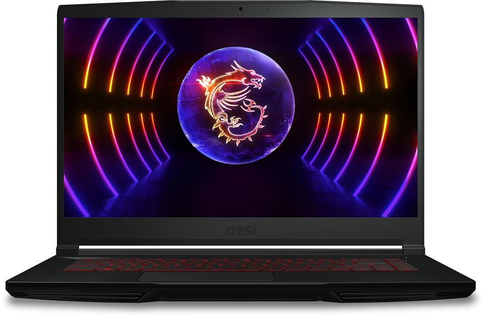 Ноутбук MSI GF63 Thin 12UCX-1048XRU Core i5 12450H 8Gb SSD256Gb NVIDIA GeForce RTX 2050 4Gb 15.6" IPS FHD (1920x1080) Free DOS black WiFi BT Cam (9S7-16R821-1048) фото 1