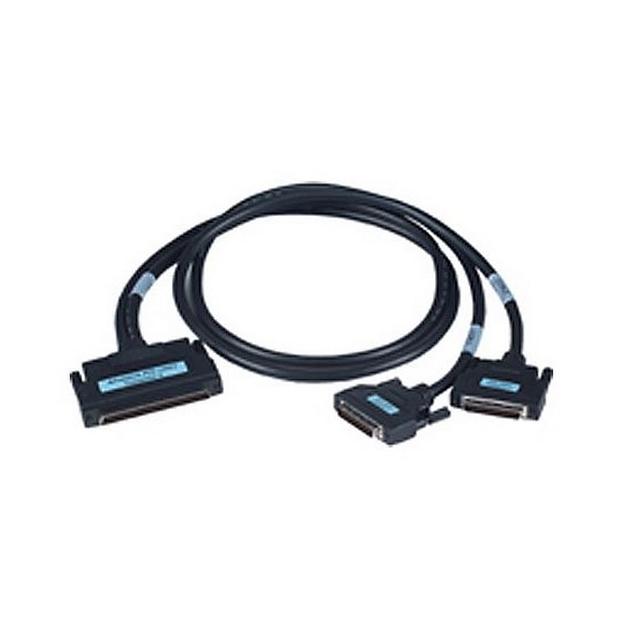Кабель Advantech PCL-10251-2E Кабель интерфейсный SCSI-100 to 2*SCSI-50 Shielded Cable, 2m, P.V.C. jacket 100-Pin to two 50-Pin SCSI Cable, Half pitch 100 pin: Male gold flash contacts, black insulator, 25 twist pairs tinned and strand copper wire with dr фото 1