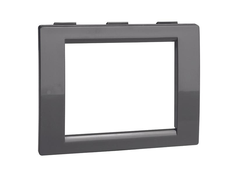 Рамка универсальная на 2 модуля, цвет чёрный фото 1