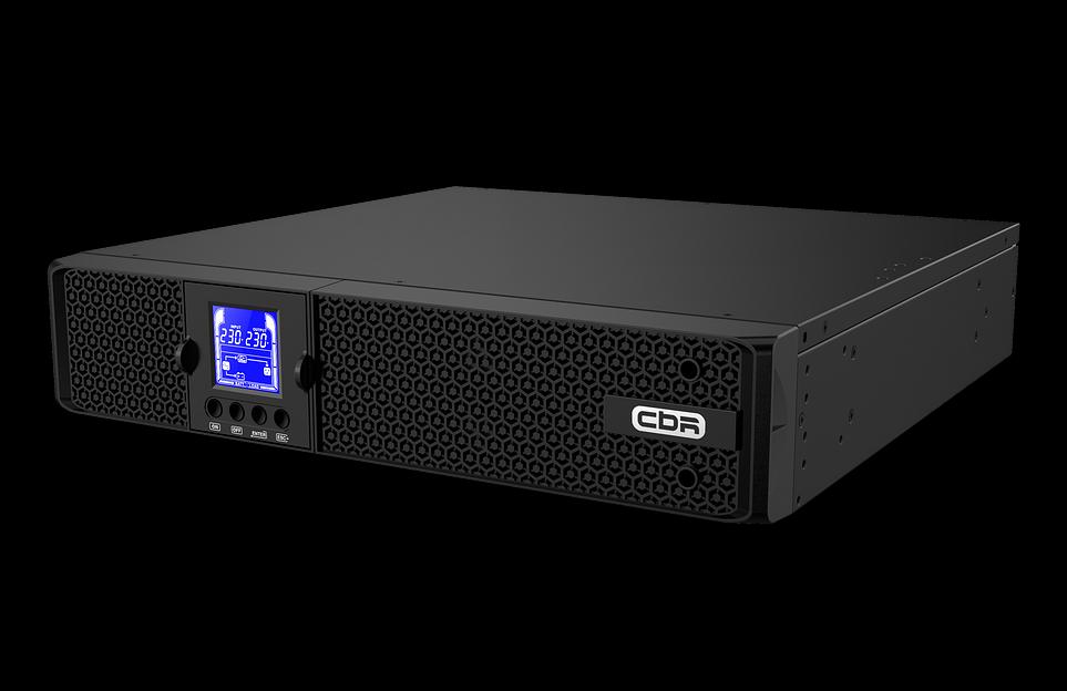 ИБП CBR [ESN-2KRT-8I-LCHERSC] Online 2000VA/2000W RT 8 x C13, LCD, HID-USB, RS232, EPO, SNMP slot фото 1