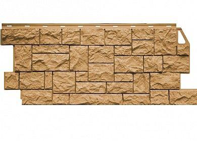 Фасадная панель FineBer Камень Дикий песочный 1117x463 мм фото 1