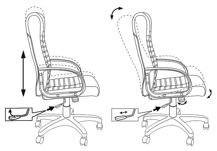 Кресло руководителя Бюрократ KB-10LITE черный искусственная кожа крестовина пластик фото 5