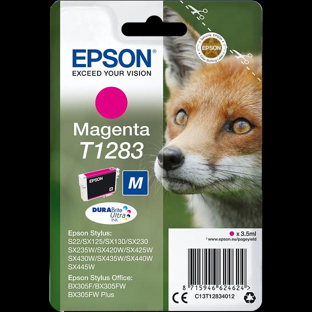 Картридж Epson Картридж Epson I/C for S22/SX125 C13T12834012 magenta (C13T12834012) фото 1