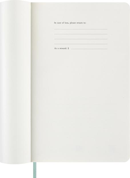 Еженедельник Moleskine PRECIOUS & ETHICAL MAMBA Large 130х210мм обложка экокожа 144стр. бирюзовый фото 2