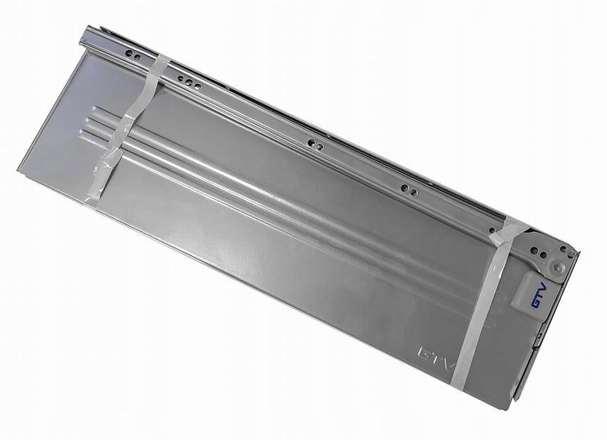 Металлобокс 350мм, h=86мм, сталь 1.2мм, серый фото 1