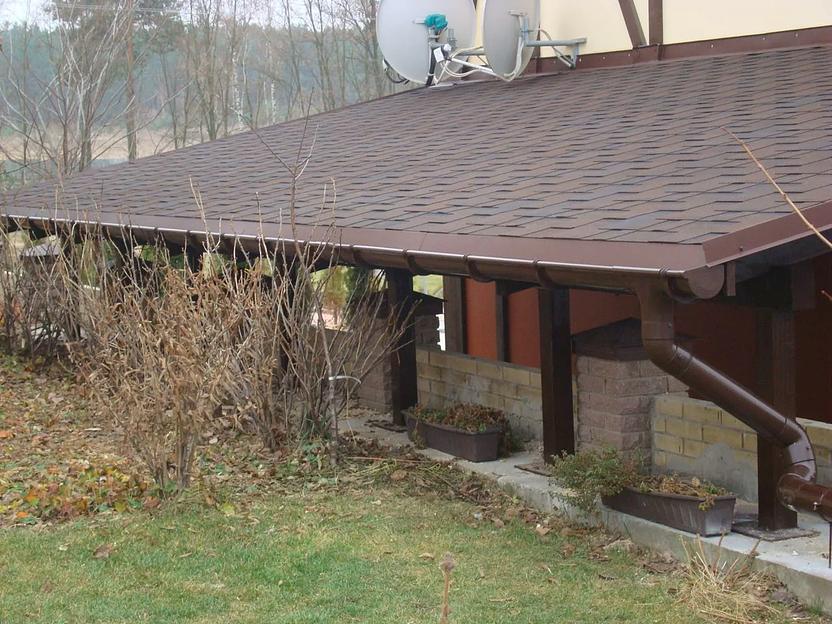 Террасы из гибкой кровли фото 1