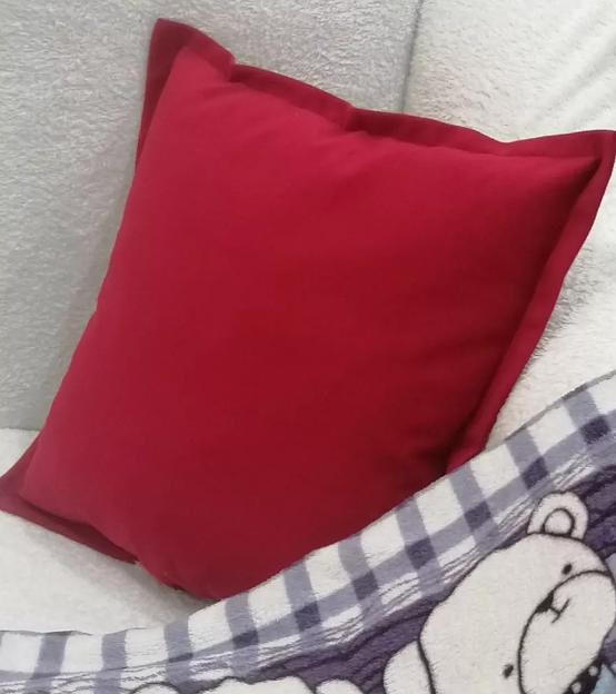 Декоративная подушка на диван 2 шт бордовый цвет ОПТ фото 4