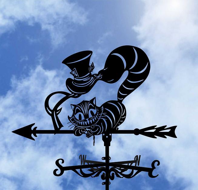 Флюгер «Чеширский кот» ОПТ фото 1