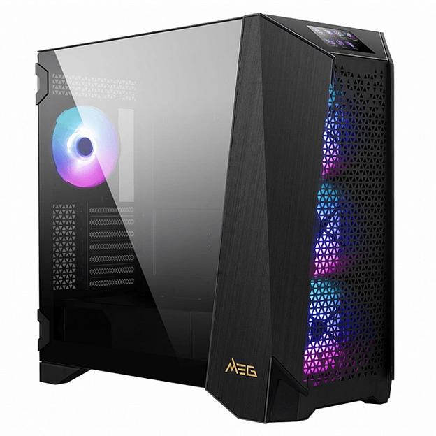 MEG PROSPECT 700R Mid-Tower, E-ATX, 2xUSB 3.2, 1xUSB-C, Audio I/O, 4x140 ARGB fan, Laminated Tempered Glass, (41556) фото 1