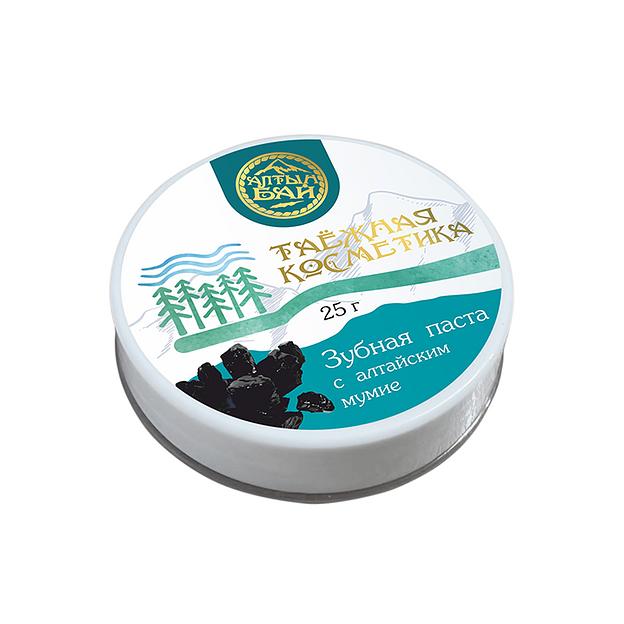 Зубная паста с мумиё Алтын Бай 25 г «Таёжная косметика», опт фото 1