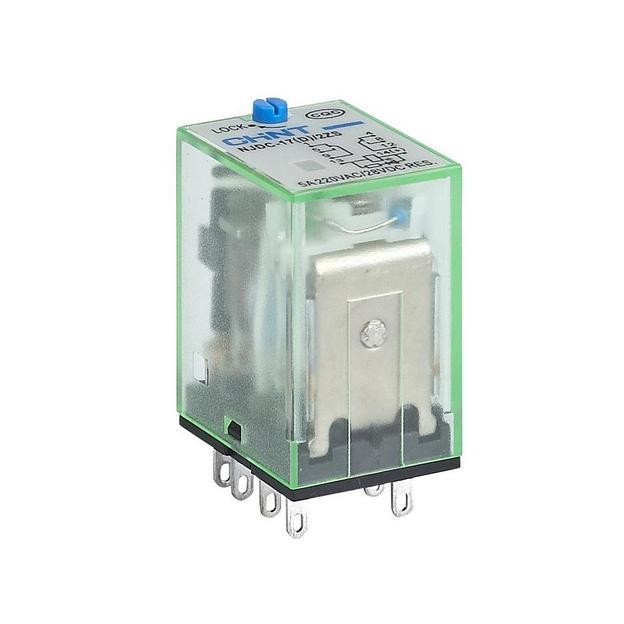 Промежуточное реле с кнопкой тестирования CHINT NJDC-17/4ZS 4 конт. 3А AC230В 651158 фото 1