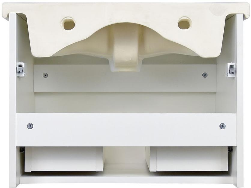 Тумба Магнолия 60 подвесная DORATIZ 9911.095, белая, под умывальник Сomo 60 фото 4