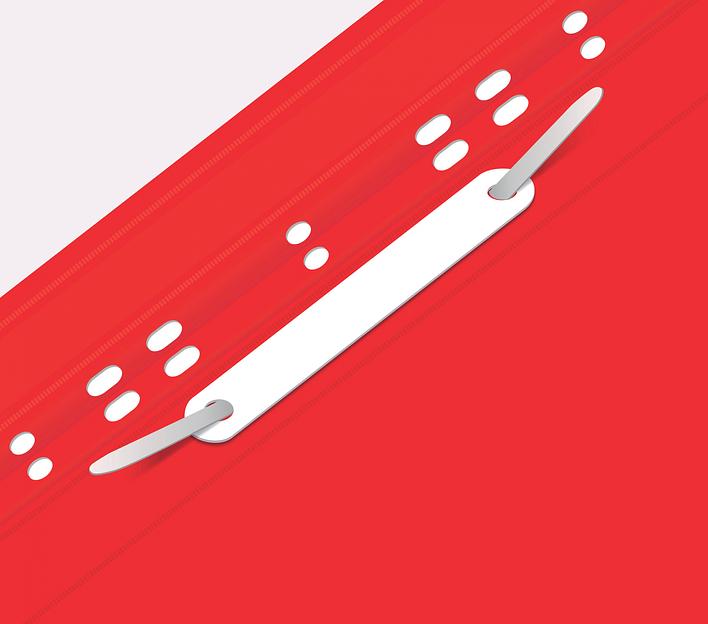 Папка-скоросшиватель Бюрократ PS-P20RED A4 прозрач.верх.лист боков.перф. пластик красный фото 6