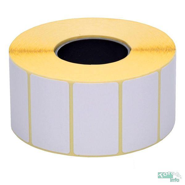 Термотрансферные этикетки, 43мм*25мм*1000шт,.  полуглянец фото 1