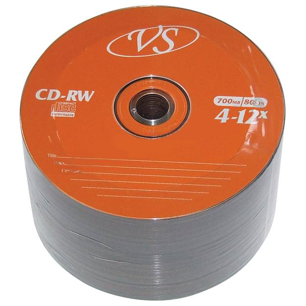 Диски VS CD-RW 80 4-12x Bulk/50 фото 1