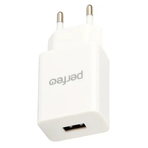 PERFEO Сетевое зарядное устройство с разъемом USB, 2А, белый (I4666) фото 1