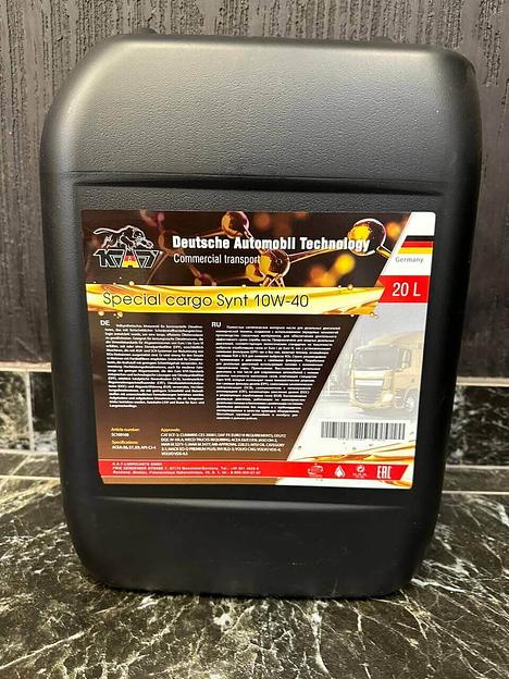 Масло моторное «K.A.T Special cargo oil Synt 10W40» 20 л. ОПТ фото 1