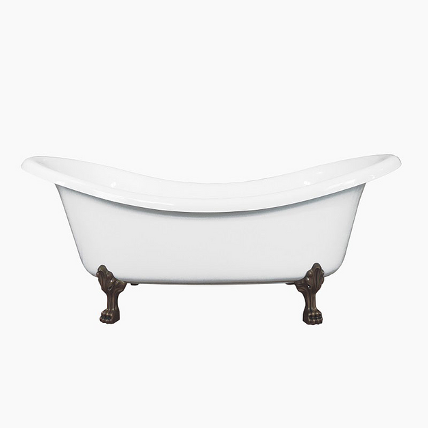 Мраморная ванна Castone «Корсика» на лапках фото 1