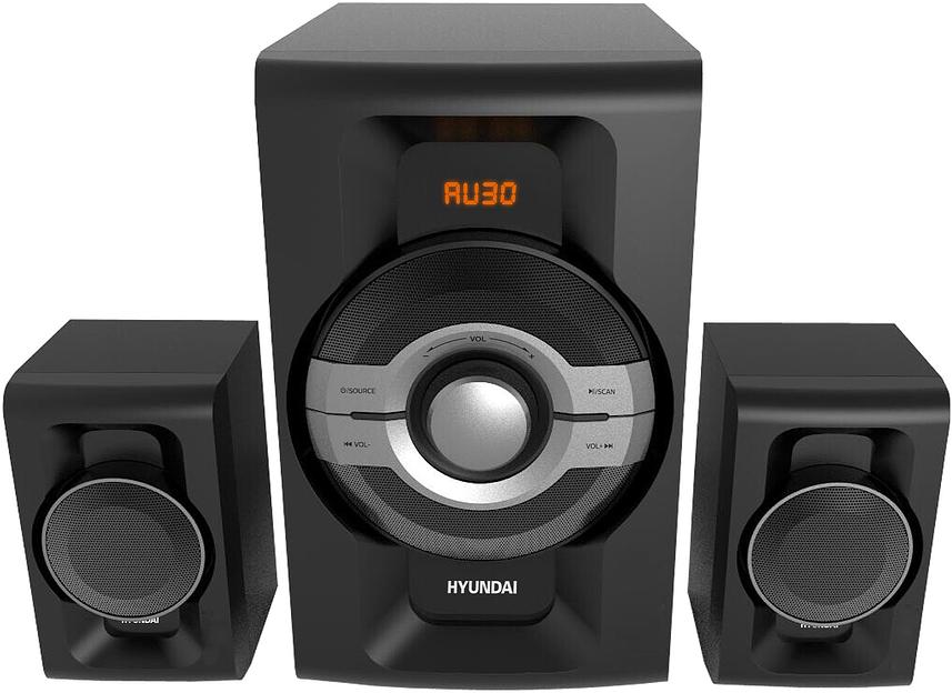 Микросистема Hyundai H-MS1403 черный 60Вт FM USB BT SD фото 3