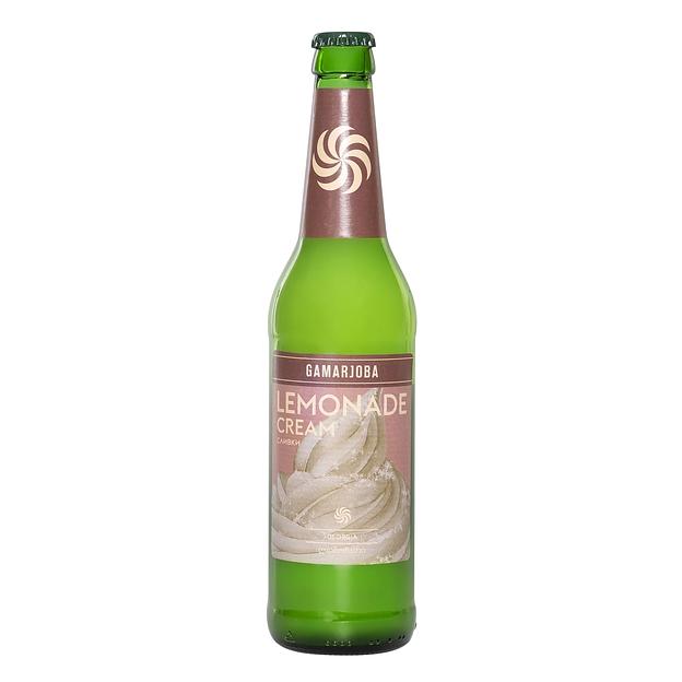 Лимонад «Gamarjoba» сливки 0.45 л ст/б, опт фото 1