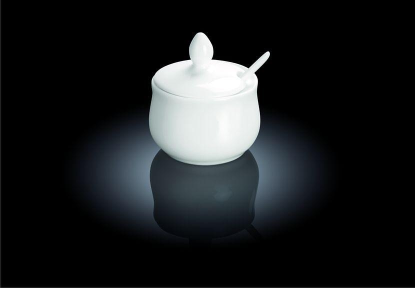 Горчичница 130 мл. с ложкой Wilmax (блюдце 47707) /6/72/ фото 1