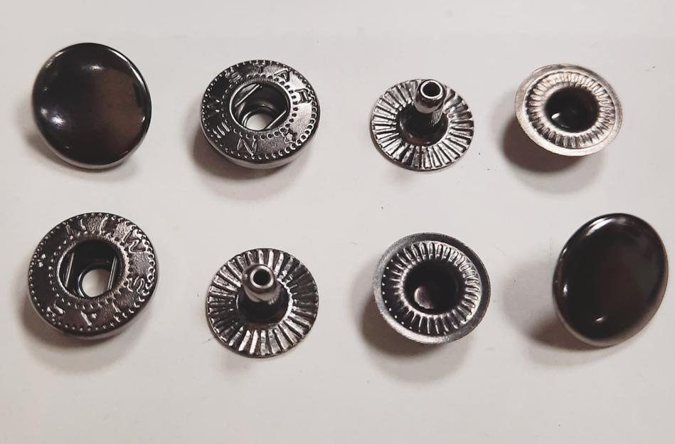 Кнопка (12,5 мм) Темный никель (уп.50шт) фото 1