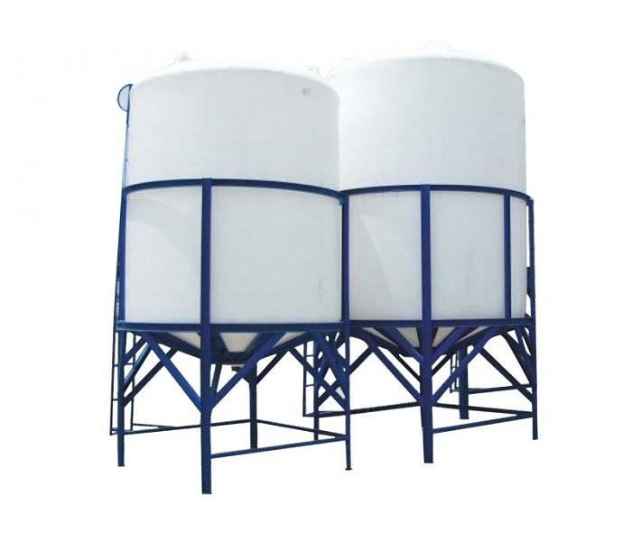 Конусные ёмкости для аграрного сектора и производства в металло-обрешетке 5000 л фото 1