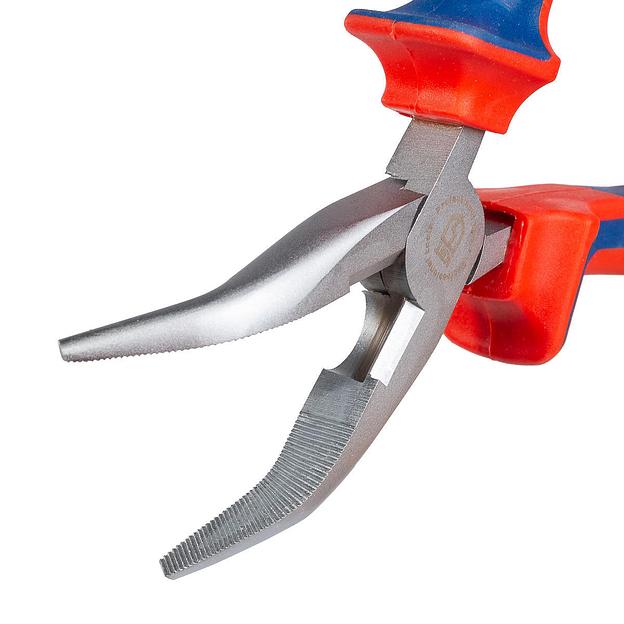 Длинногубцы изогнутые 160 мм серия МАСТЕР фото 4