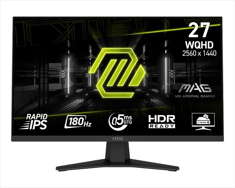 Монитор MSI 27" Mag MAG 274QF черный IPS LED 16:9 HDMI полуматовая 1000:1 250cd 178гр/178гр 2560x1440 180Hz DP Quad 2K (1440p) 6.05кг фото 1