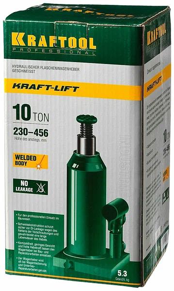 Домкрат Kraftool «43462-10_z01» Kraft-Lift гидравлический бутылочный ОПТ фото 4