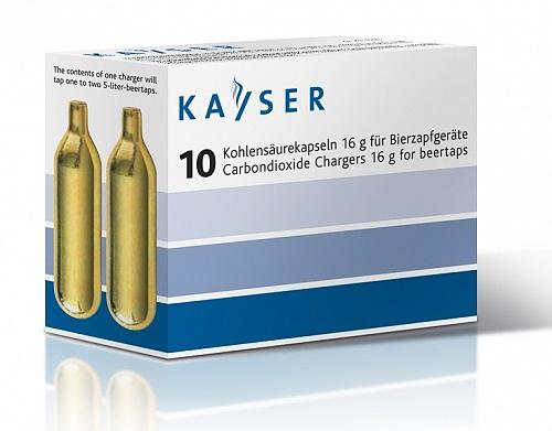 Баллончики для пивной станции (CO2) 10 шт/уп. KAYSER /1/ фото 1