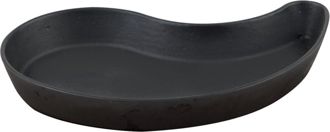 Сковорода порц. 20*10 см. h=3,2 см. чугун. для фахитос "полумесяц" LAVA /1/ фото 1