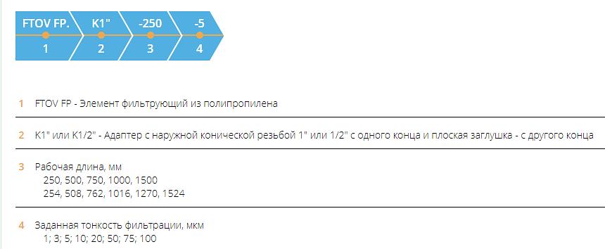Элемент фильтрующий FTOV FP.K фото 5