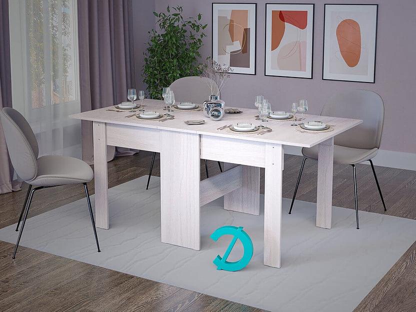 Стол книжка раскладной Досто «Норман» 160×80×75h см (312×80×75h см), опт фото 3