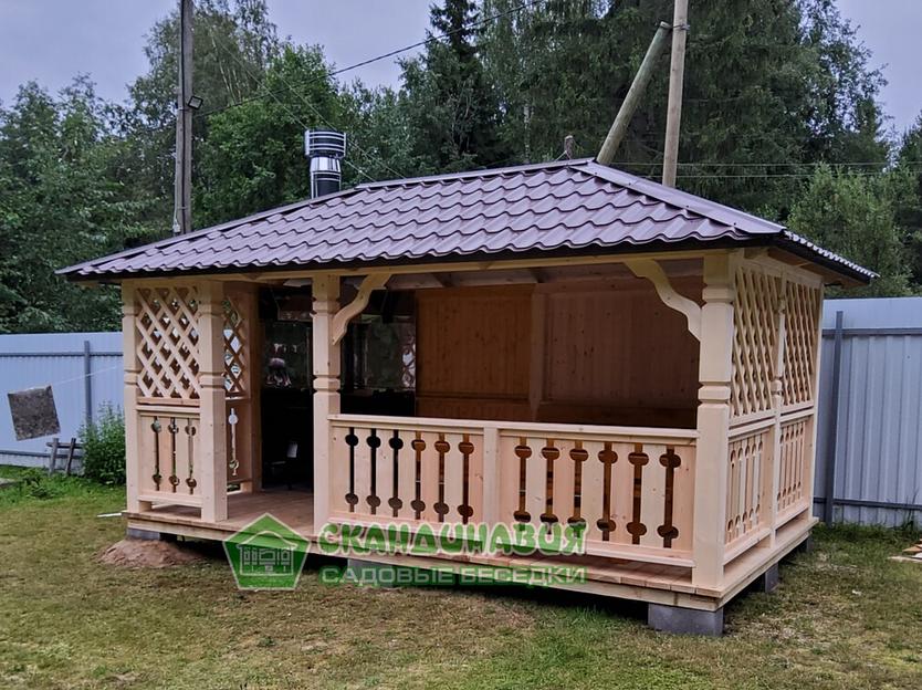 Беседка «Скандинавия» 3×5 м фото 5