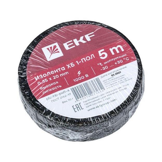 EKF plc-hb-pol1-4 Изолента ХБ 1-ПОЛ 20мм/5м фото 3